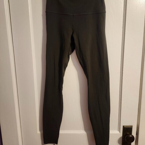 Lululemon Olive Green Align Leggings, Size 6, 28 inch inseam - Picture 2 of 3
